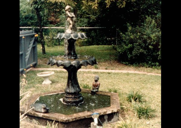 Completed bird bath pond - 1991