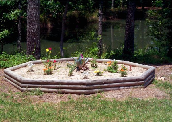 Landscape timber planter - 2003