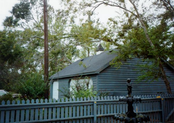 Completion of new garage - 1990